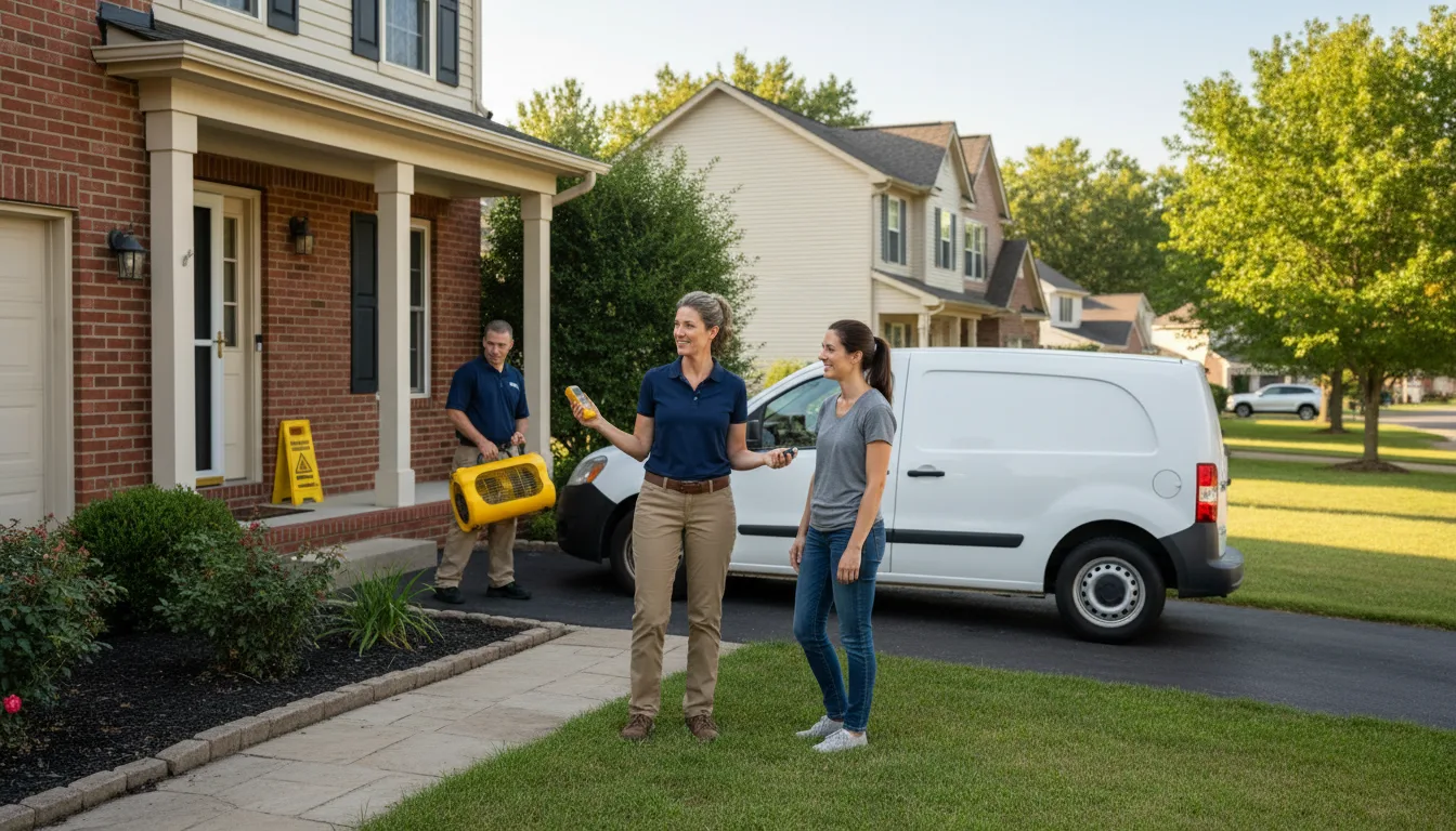 Residential water damage restoration in Ringgold, PA